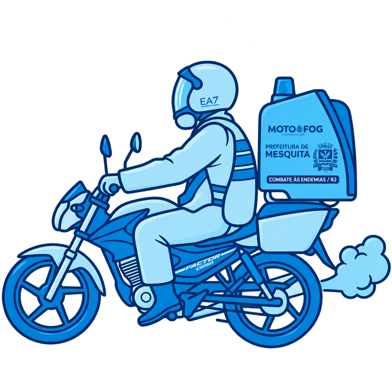 Rastreamento por GPS motofog combate a dengue